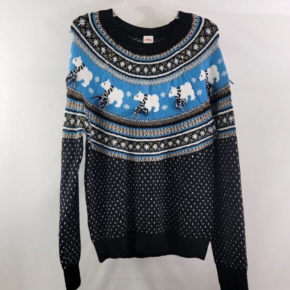Holiday Time POLAR BEAR Ugly Christmas Holiday Sweater – Size  Small - Picture 14 of 16